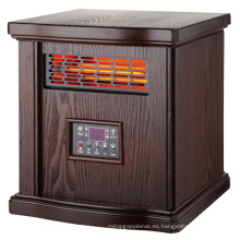 IH-1505B gabinete de madera tubo de cuarzo infrarrojo con ventilador y temporizador calentador de cuarzo de madera